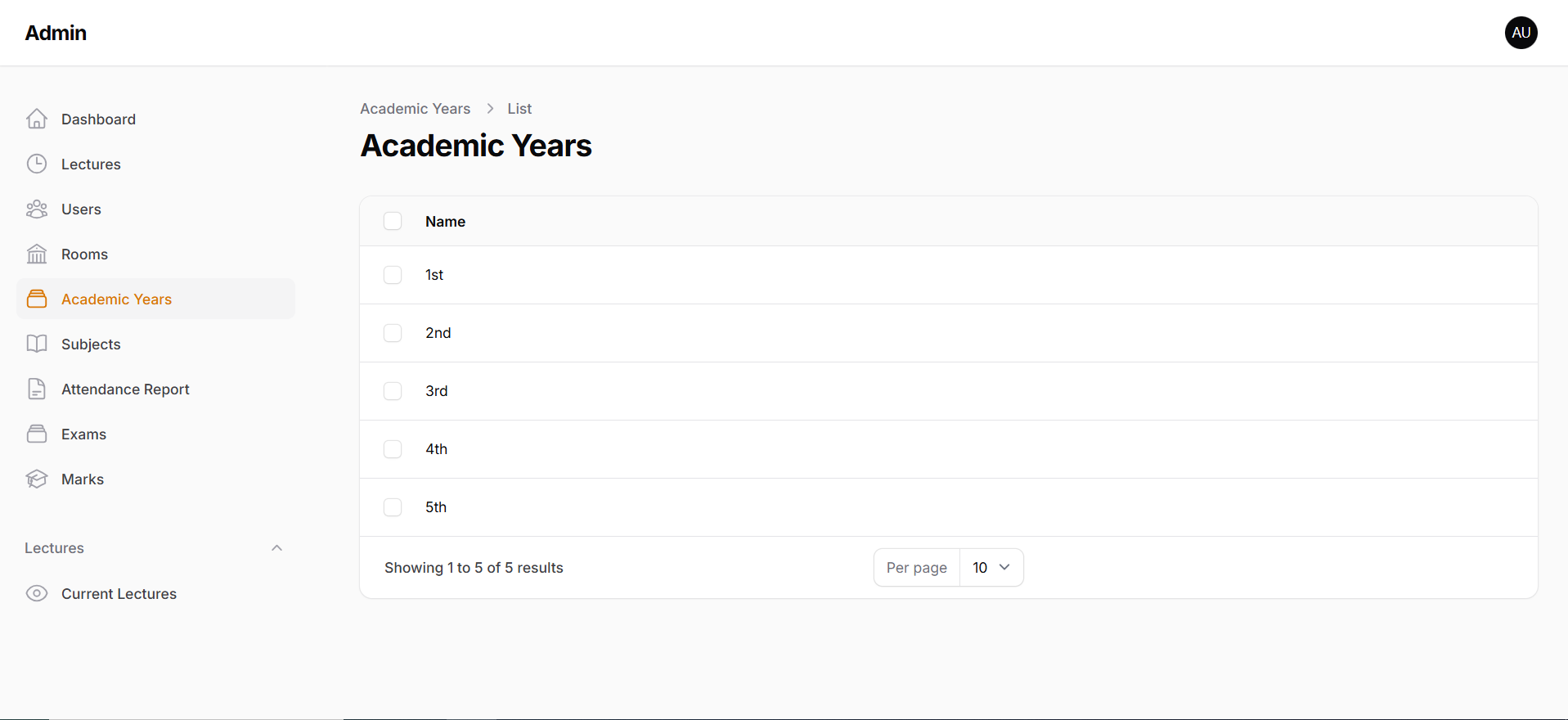 Academic Year